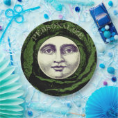 月の中の男ヴィンテージ頭 ペーパープレート (パーティー)