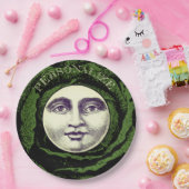 月の中の男ヴィンテージ頭 ペーパープレート (パーティー)