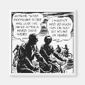 月の乗り物 マグネット (正面)