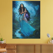 月の乙女 キャンバスプリント (インサイチュ (リビング))