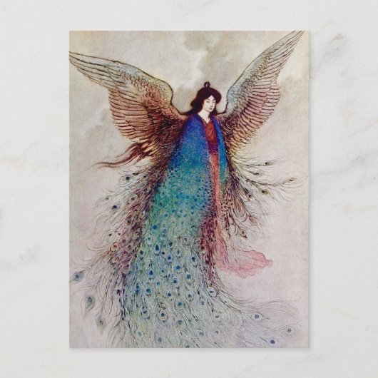 『月の乙女』フェアリー・アートbyワーウィック・ゴーブル ポストカード (正面)