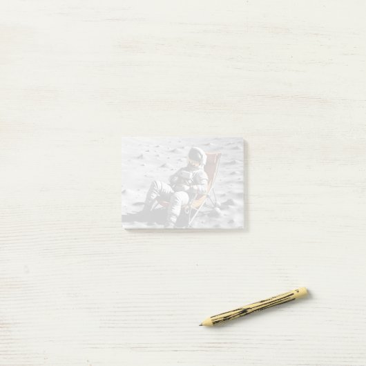 月の人 ポストイット (デスク上)