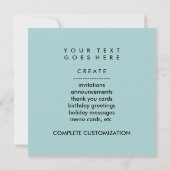 月の人 招待状 (裏面)