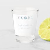 月の位相を極小に結婚する ショットグラス (正面)