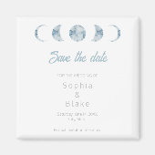 月の位相を極小化する天体の日付を保存 マグネット (正面)