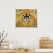 月の位相「天星図」より ポスター (キッチン)