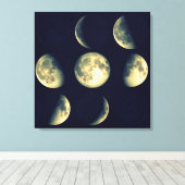 月の位相～月周期 キャンバスプリント (インサイチュ (ウッドフロア))
