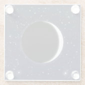 月の位相、1/6 ガラスコースター (裏面)