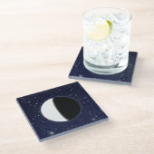 月の位相、3/6 ガラスコースター (アングル)