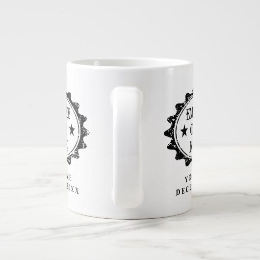 月の余分な大きなコーヒーマグギフトの従業員 ジャンボコーヒーマグカップ (裏面)