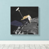 月の偵察オルビのアーティストコンセプト キャンバスプリント (インサイチュ (ウッドフロア))
