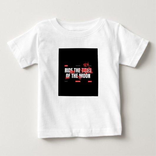 月の優しさ  ベビーTシャツ (正面)