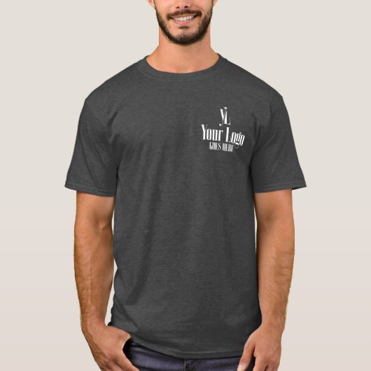 月の優秀社員 バックプリント ポケットロゴ Tシャツ (正面)