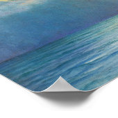 月の光が海に沈む | エブリン・ド・モーガン ポスター (角)