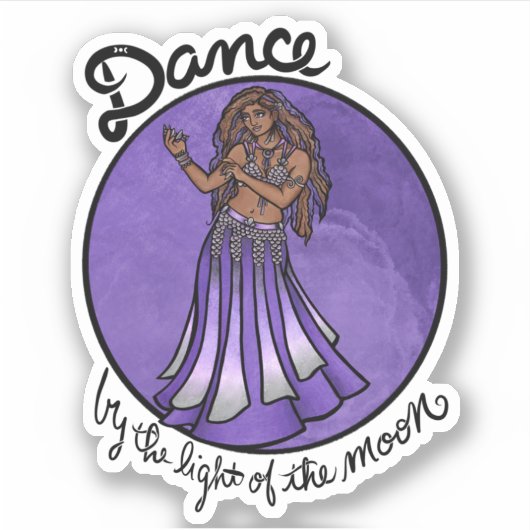 月の光で踊る シール (正面)