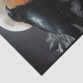 月の光で黒カラス 薄葉紙 (詳細)