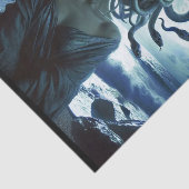 月の光と海に照らされた若くて美しいメデューサ 薄葉紙 (詳細)