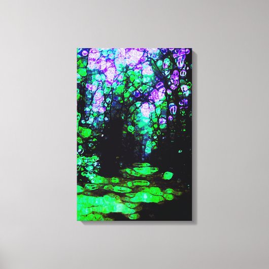 月の光によって道が明らかになる キャンバスプリント (正面)