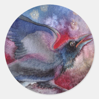 月の光に照らされて踊った ラウンドシール