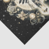 月の光の下で水晶を持つ手 薄葉紙 (詳細)