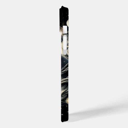 月の光の下で水晶を持つ手 Case-Mate iPhoneケース (裏面 / 左)