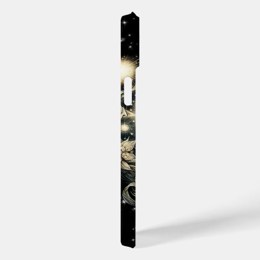 月の光の下で水晶を持つ手 Case-Mate iPhoneケース (裏面 / 右)