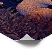 月の光の中のウサギ ポスター (角)