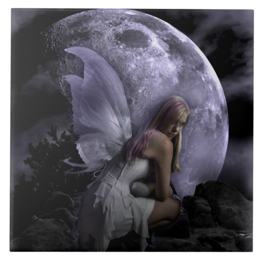 月の光の妖精 タイル (正面)