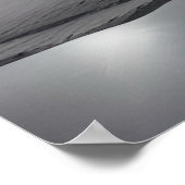 月の光の海のセレニティ:夜の海岸埠頭 ポスター (角)