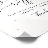 月の光る星おむつラッフルの看板の上 ポスター (角)