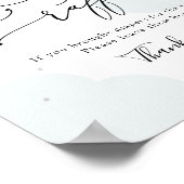 月の光る星おむつラッフルの看板の上 ポスター (角)