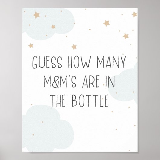 月の光る星の上でキャンディーの数を推測 ポスター (正面)