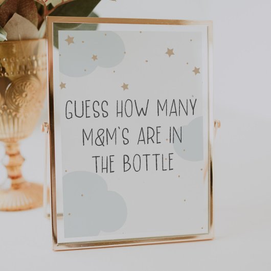 月の光る星の上でキャンディーの数を推測 ポスター