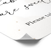 月の光る星の上のベビーは甘いトリート ポスター (角)