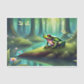 月の光を放つカエルの童話の切り離し 薄葉紙 (正面)