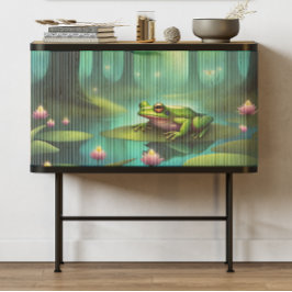 月の光を浴びた童話のカエルの切り離 薄葉紙