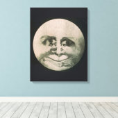 月の光学錯覚 キャンバスプリント (インサイチュ (ウッドフロア))