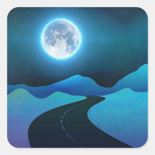 月の光 スクエアシール (正面)