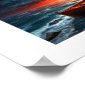 月の入り日 ポスター (角)