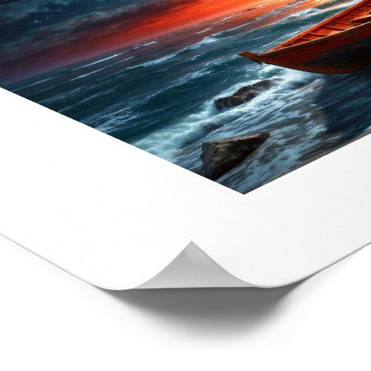 月の入り日 ポスター (角)