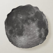 月の円形の枕 ラウンドクッション (裏面)