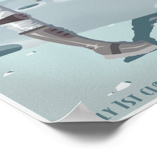 月の冒険 ポスター (角)