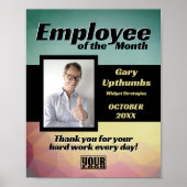 月の写真の表示従業員またはダウンロード ポスター (正面)