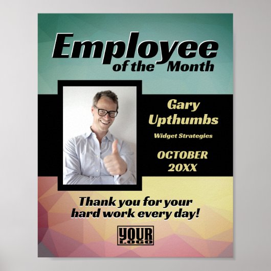 月の写真の表示従業員またはダウンロード ポスター (正面)