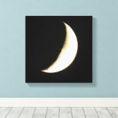 月の写真アート キャンバスプリント (インサイチュ (ウッドフロア))