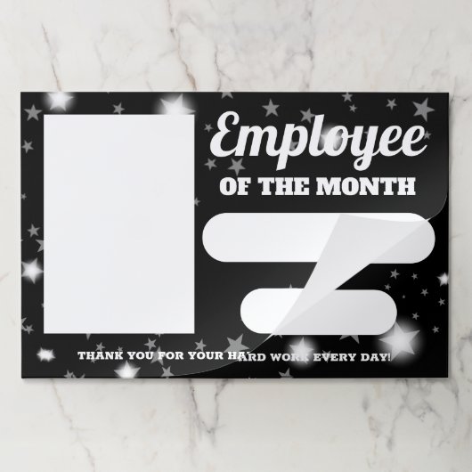 月の写真表示の埋め込み従業員 ペーパーパッド (折り畳み)