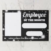 月の写真表示の埋め込み従業員 ペーパーパッド (正面)