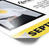 月の写真賞の証明書の従業員 フォトプリント            (角)