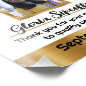 月の写真賞の証明書の従業員 フォトプリント            (角)