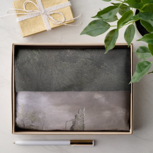 月の出で魔法のシーンの廃墟を切り離す 薄葉紙 (ギフト)